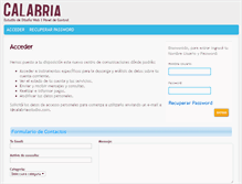 Tablet Screenshot of calabria.adminsimple.com